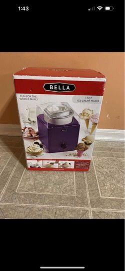 Bella 1.5 ice cream maker. brand new