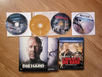 Blu-ray movies Avatar, Avatar 2 The Way of Water, Dune, Inception, Die Hard 1-5 Collection Action Sci-Fi BD Film Disc Fantasy