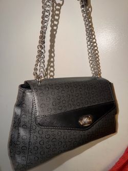Guess Monogram Chain Shoulder Bag
