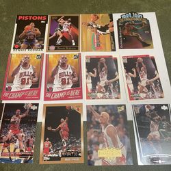 Lot of 12 NBA Dennis Rodman Cards