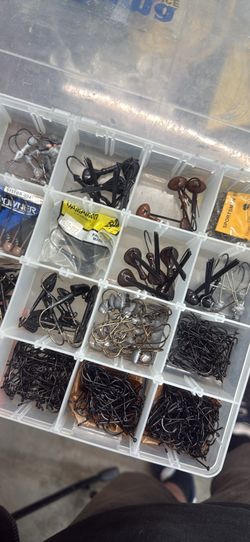 Fishing jigheads and hooks