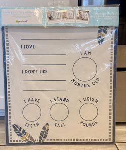 Baby’s Monthly Milestone Whiteboard Only