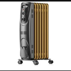 PELONIS Oil-Filled Radiator Heater for indoor

Use Large Room Safe with Thermostat, 1500W Energy Efficient Quiet Space Heater, 3 Heat Settings, Overhe