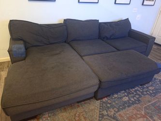 Free Blue Large Sectional Couch