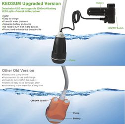 Portable Shower, Portable Camp Shower Pump with Detachable USB Rechargeable  Batteries, Portable Shower for Camping, Portable Outdoor Shower Head for  Camping, Hiking, Traveling 