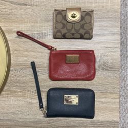 Coach Wallet, Marc Jacob’s Wristlet, Michael Kors Wristlet