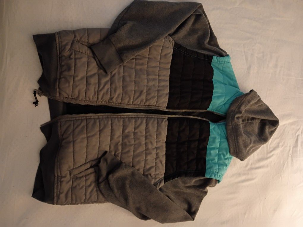 LARGE BURNSIDE HOODIE JACKET $40