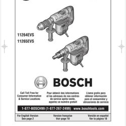 bosch hammer drill 11265evs