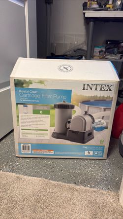 INTEX Krystal Clear Cartridge Filter Pump for Above Ground Pools