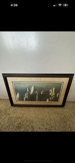 The Pass by Stephen Lyman, Double Signed Limited Lithograph (Framed)