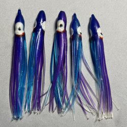 Squid With Skirt For Salmon Fishing 