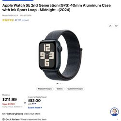 Apple Watch SE 40 MM cellular and WiFi