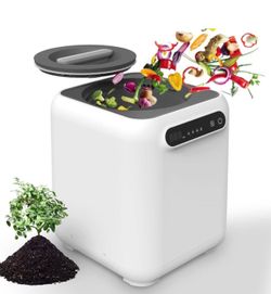 Electric Composter for Kitchen 3L Smart Indoor Compost Bin with Touch Screen,2 Carbon Filter
