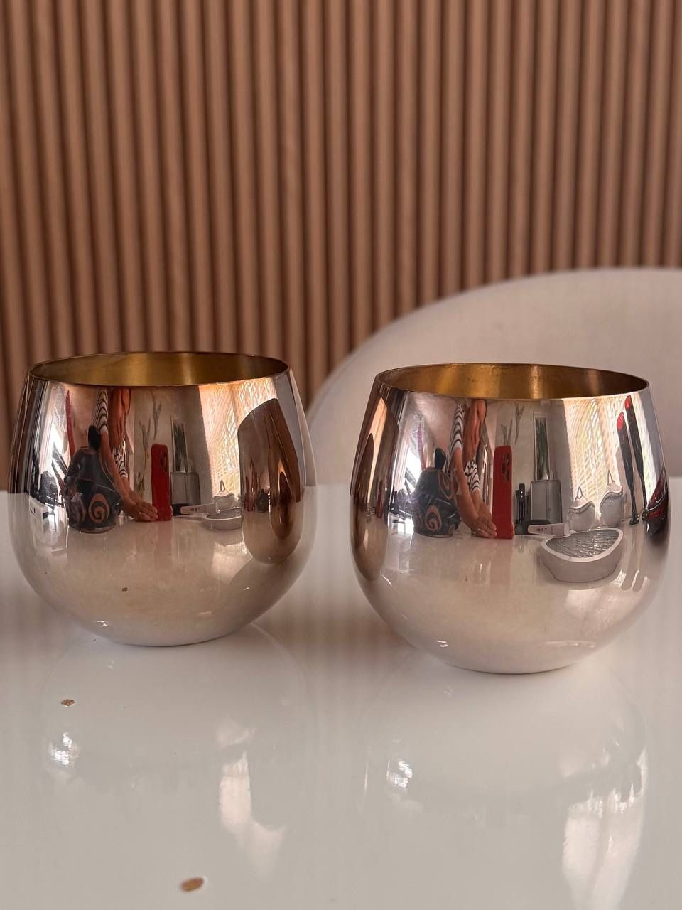 Antique Metall Glasses