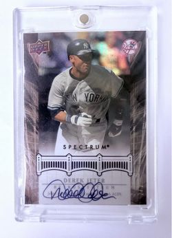 Derek Jeter 2008 Upper Deck Spectrum AUTO 2/2 – RARE Yankees