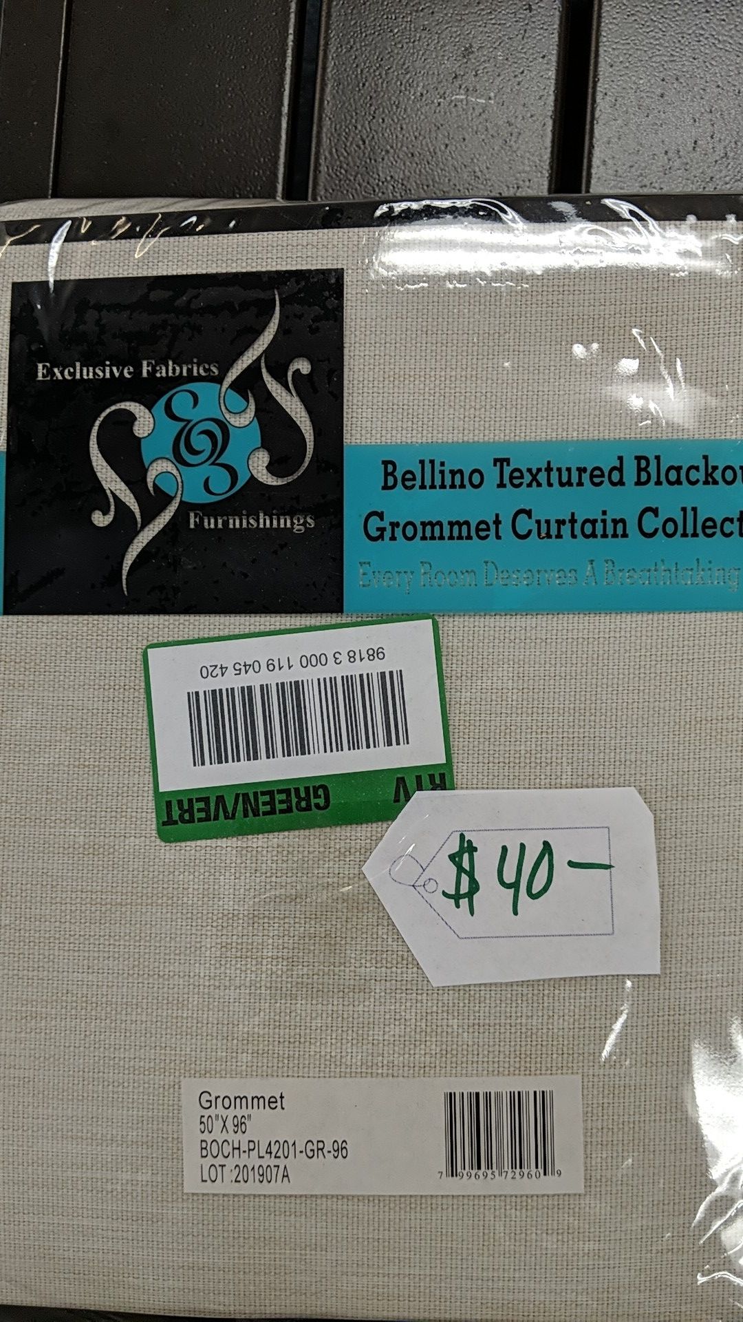 Exclusive fabrics textured blackout garment curtains