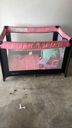 Pink playpen