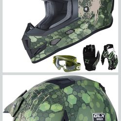 Youth Camo Off Road Helmet Set