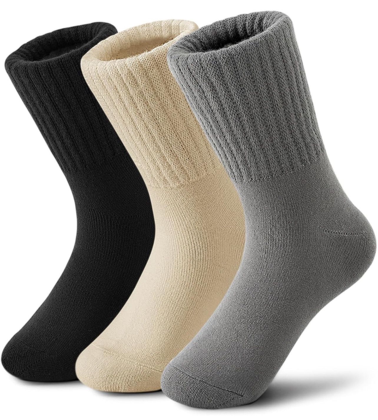 Boot Socks for Women Winter Wool Solid Thick Warm Socks Crew Socks Christmas Gift