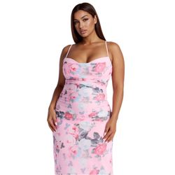 Size 2X Fashion Nova Midi Dress