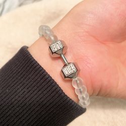 Dumbbell Bracelet Stainless Steel Fitness Motivation