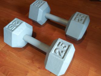 Weights set of two 25 pound Dumbells