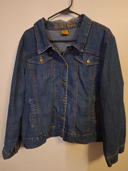 Drama Gold Denim Jean Jacket Size 2x