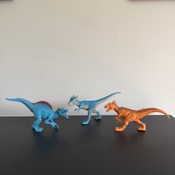 Boley Dinosaur Toy Figures Carnotaurus Spinosaurus Pachycephalosaurus 3pc