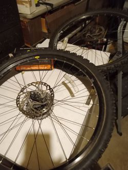 Mountain Bike 26 Inch Wheels, Studded Winter Tires And Tubes