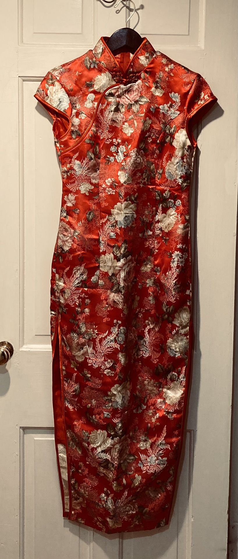 NEW Floral Red Cheongsam Dress / Qipao
