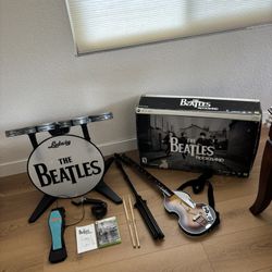Rock Band the Beatles Xbox 360 Complete Set with Box