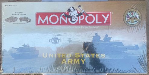 2002 United States Army Special Edition Monopoly Game New in Package
