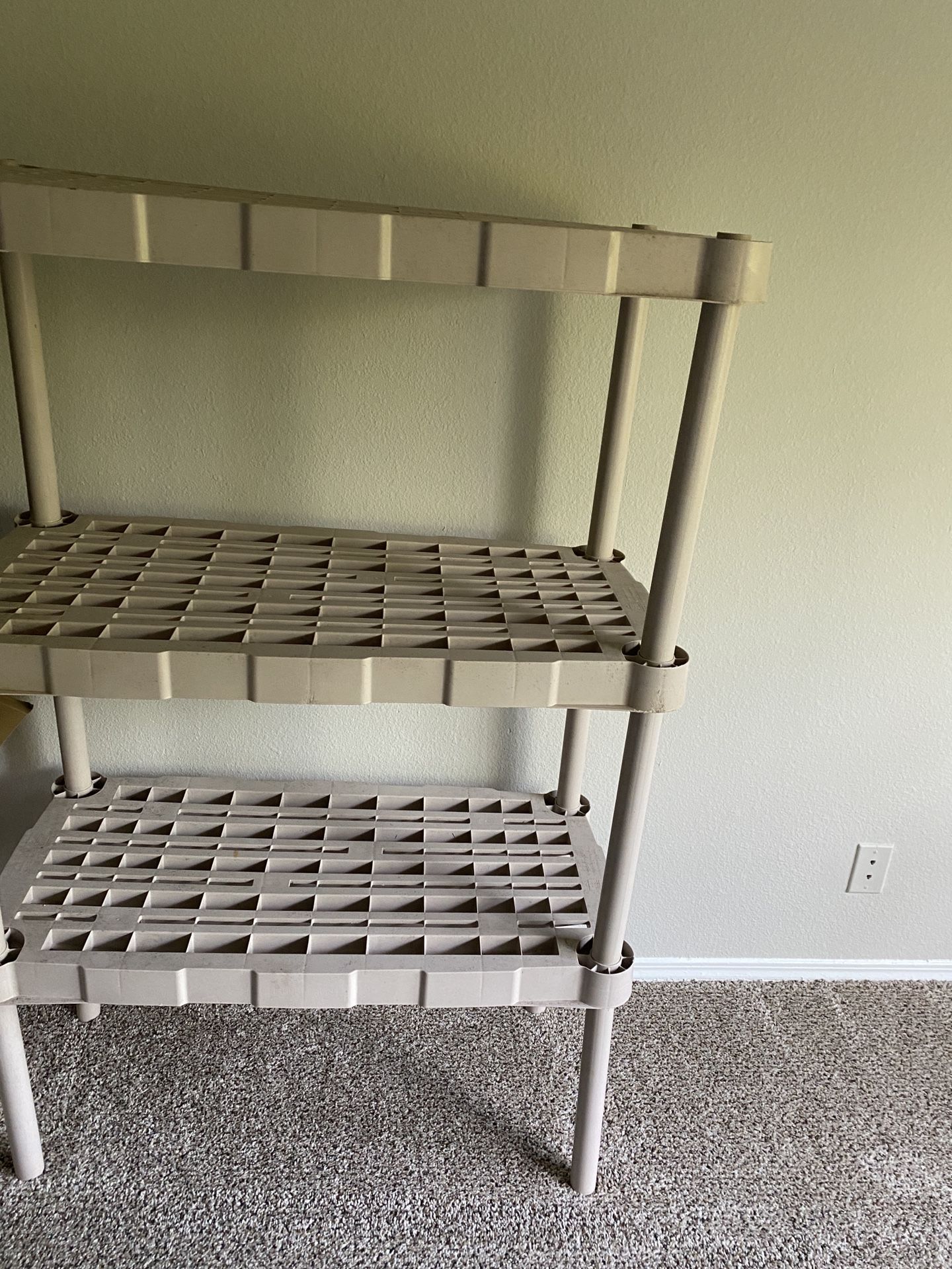 Assembly Multi-purpose Plastic Garage Storage Shelving