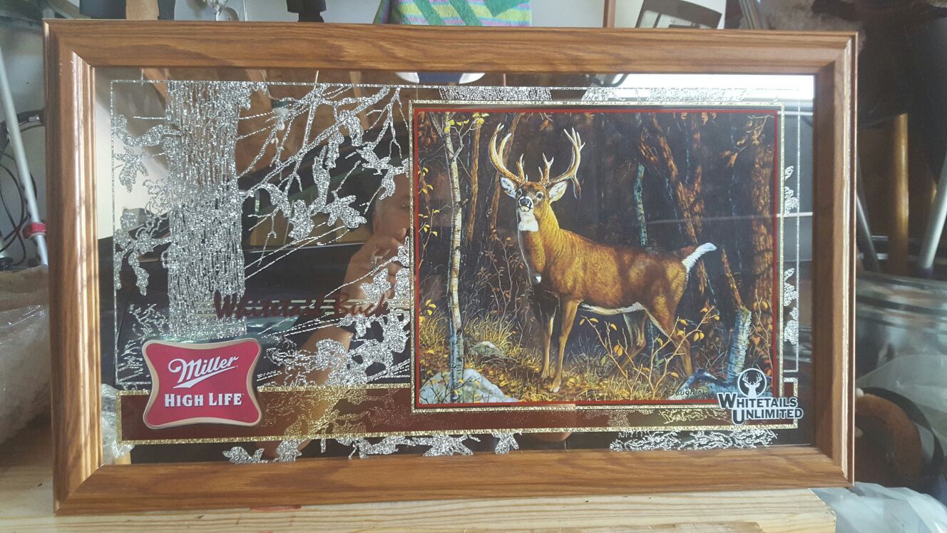Miller High Life wildlife mirror set of 4