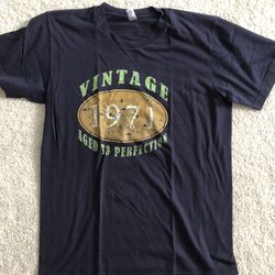 American Apparel Blue T Shirt 