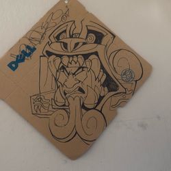 ARTIST 1:1 JESSE HERNANDEZ- Jessie Is A Buddy Of Mine. He Did This Doodle On A Dell Box And I Asked Him To Keep It......