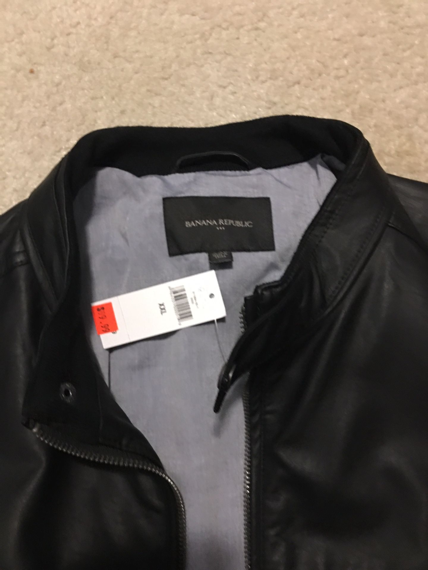 Brand new Banana Republic faux leather jacket XXL