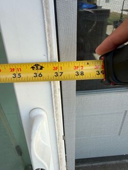 Sliding glass door with frame