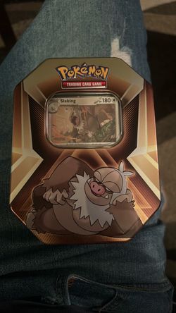 Pokémon trading card game tin with with three packs of cards and three promo cards