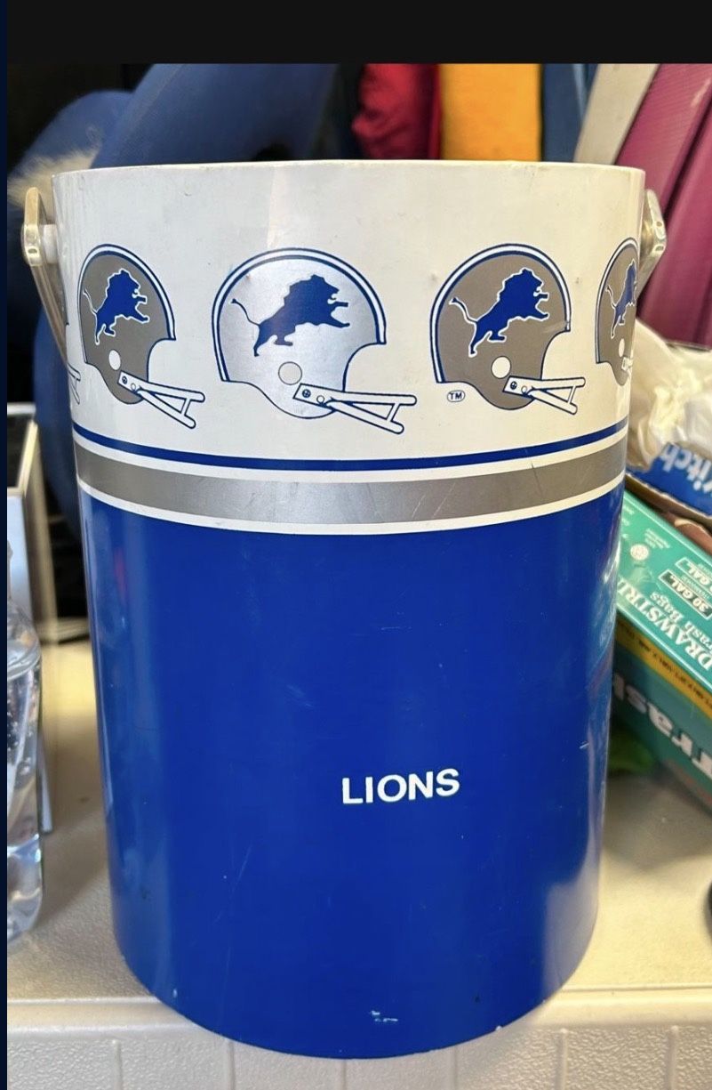 Vintage Detroit Lions Ice Bucket
