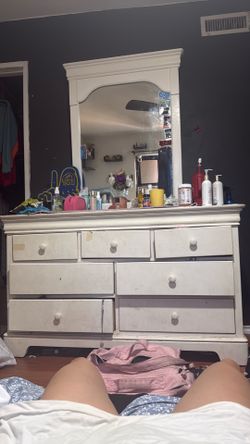 White vanity