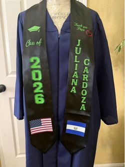 Custom graduation stole