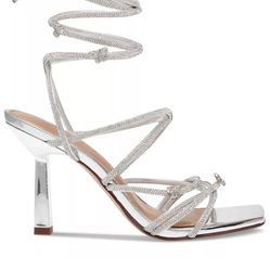 Lace up butterfly heels