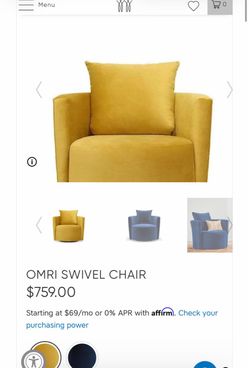 Swivel Chair velvet