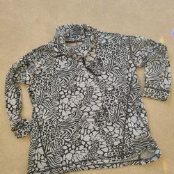 Chicos Zenergy Mixed Animal-Print Tunic size 2P or 12/14p