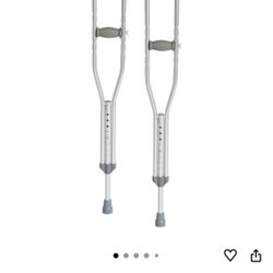 Adjustable crutches