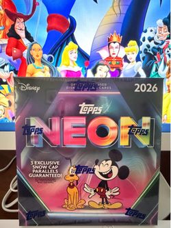 2026 Neon Disney Trading Cards