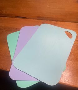 Core Kitchen Flexible Cutting Boards Set 3 Pastel Colors
