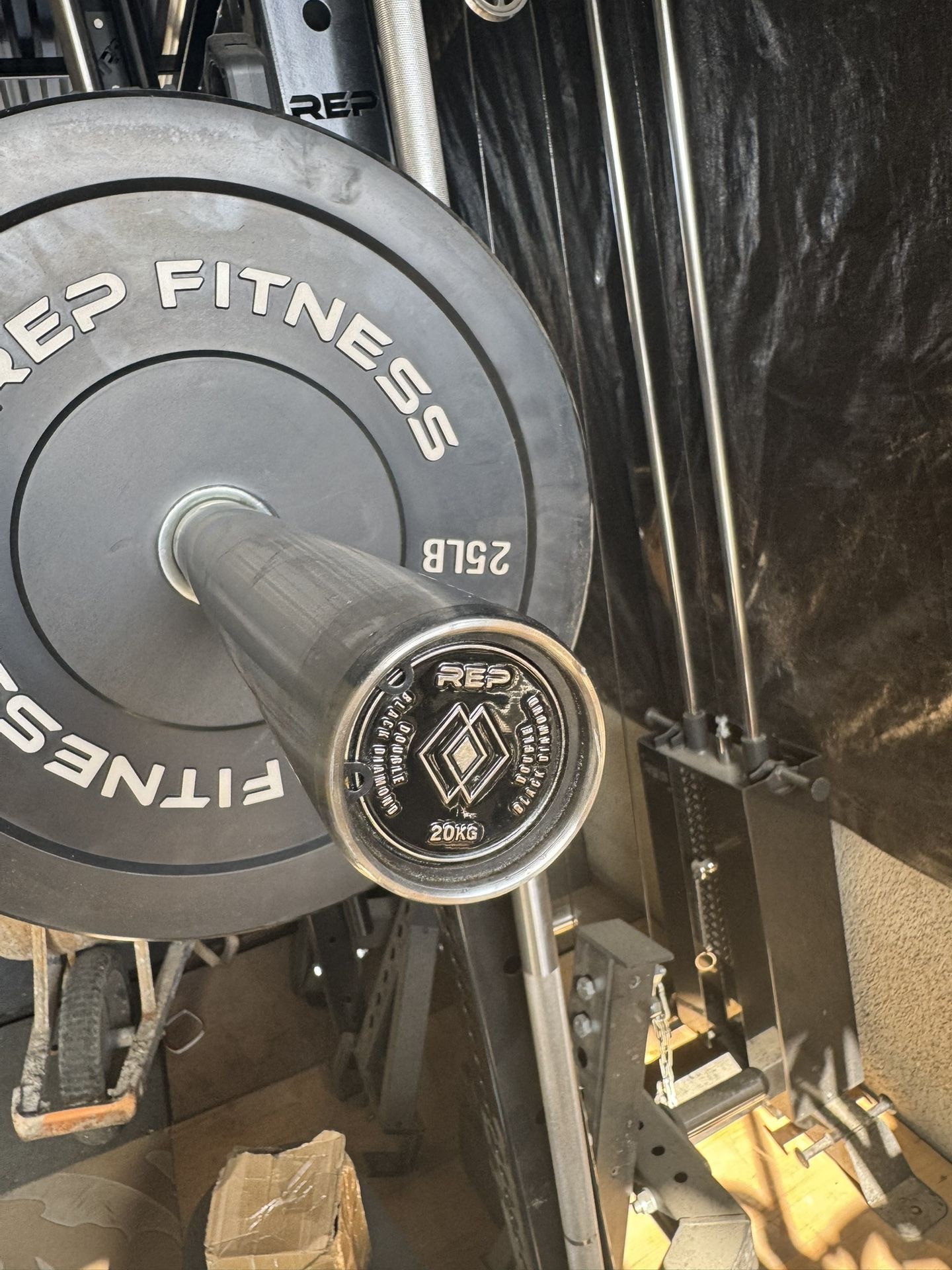 Rep Fitness Double Black Diamond Stainless Barbell