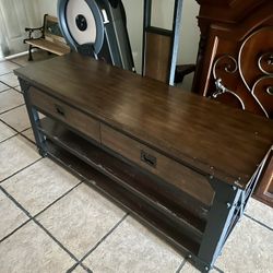 Wood TV Stand 